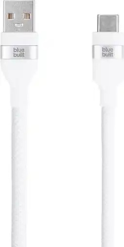 Coolblue BlueBuilt Usb A naar Usb C Kabel 1,5m Nylon Wit aanbieding