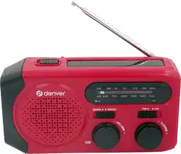 Coolblue Denver SCR-2010 Radio d'Urgence Rouge aanbieding
