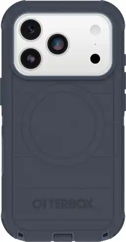 Coolblue OtterBox Defender Pro iPhone 17 Pro Back Cover avec Aimant MagSafe Bleu aanbieding