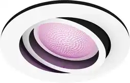 Coolblue Philips Hue Centura Spot Encastré White and Color - Rond - Blanc aanbieding