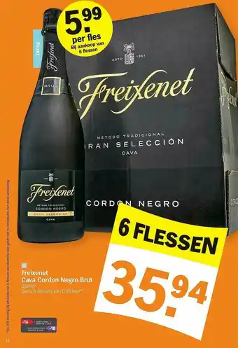 Albert Heijn Freixenet Cava Cordon Negro Brut aanbieding