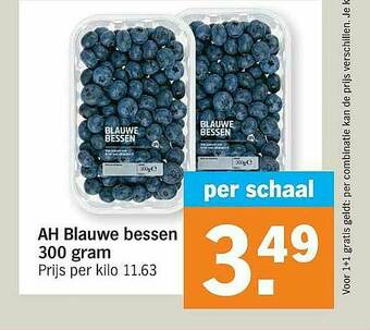 Albert Heijn Ah Blauwe Bessen aanbieding