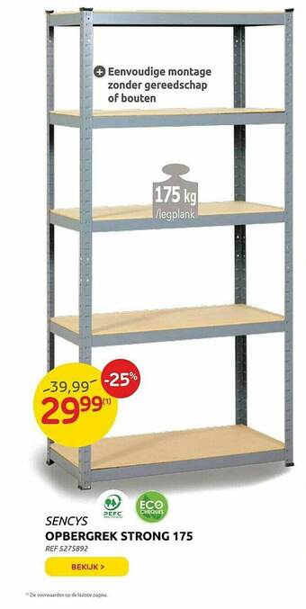 Brico Sencys Opbergrek Strong 175 aanbieding