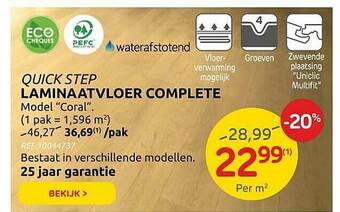 Brico Laminaatvloer Complete aanbieding