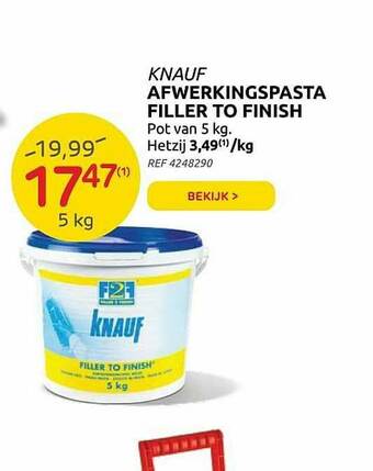 Brico Afwerkingspasta Filler To Finish aanbieding