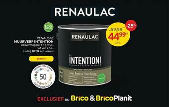 Brico Renaulac Muurverf Intention aanbieding