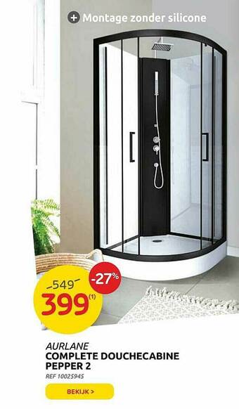Brico Complete Douchecabine Pepper 2 aanbieding