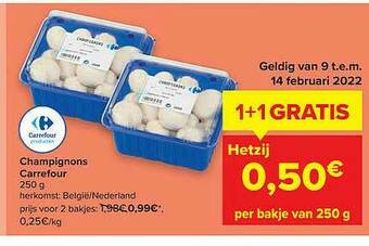 Carrefour Market Champignons Carrefour aanbieding