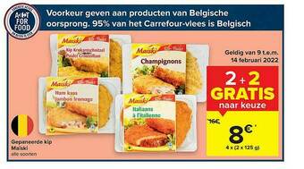 Carrefour Market Gepaneerde Kip Maiski aanbieding