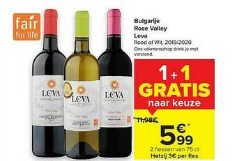 Carrefour Market Bulgarije Rose Valley Leva aanbieding