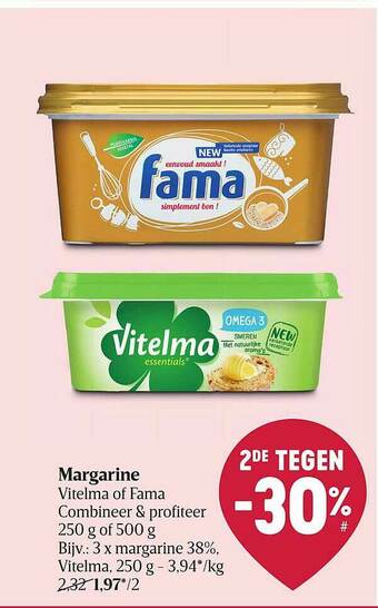Delhaize Margarine aanbieding