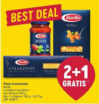 Delhaize Pasta Of Pastasaus aanbieding
