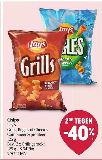 Delhaize Chips Lay's aanbieding