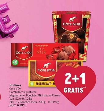 Delhaize Pralines aanbieding