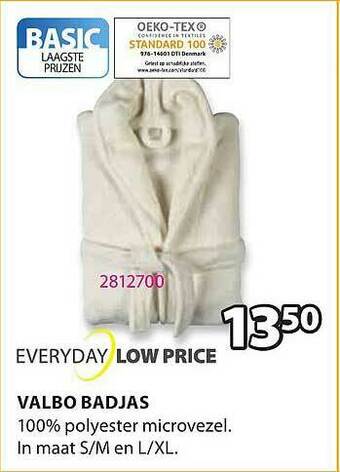 Jysk Valbo Badjas aanbieding