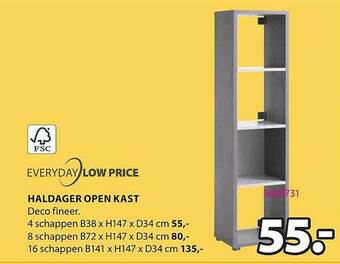 Jysk Haldager Open Kast aanbieding