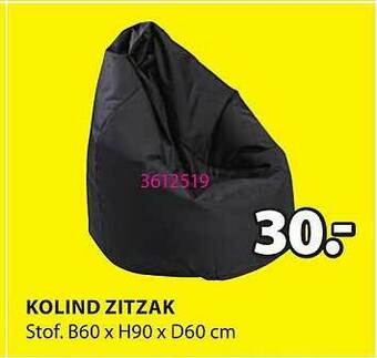 Jysk Kolind Zitzak aanbieding