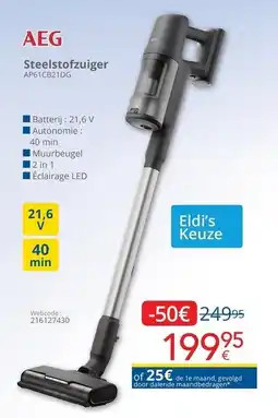 Eldi Steelstofzuiger AEG aanbieding