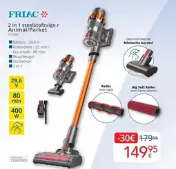 Eldi 2 in 1 steelstofzuige r Animal/Parket aanbieding