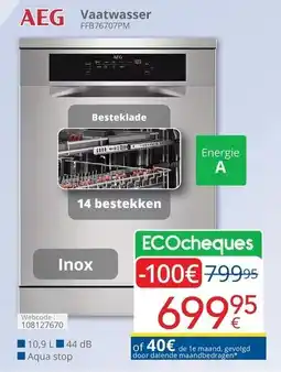 Eldi Vaatwasser aanbieding
