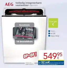 Eldi Volledig integreerbare vaatwasser aanbieding
