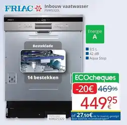 Eldi Inbouw vaatwasser aanbieding