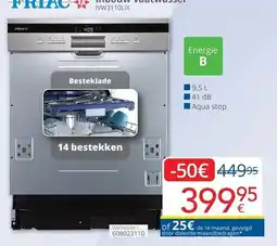 Eldi Inbouw vaatwasser aanbieding