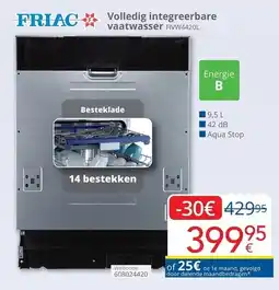 Eldi Volledig integreerbare vaatwasser aanbieding