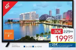 Eldi 40" tv aanbieding