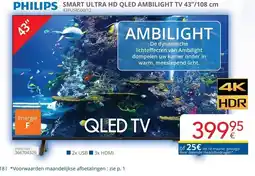 Eldi Smart ultra hd qled ambilight tv aanbieding