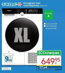 Eldi Droogkast met warmtepomp aanbieding