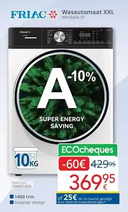 Eldi Wasautomaat XXL aanbieding