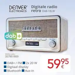 Eldi Digitale radio retro aanbieding