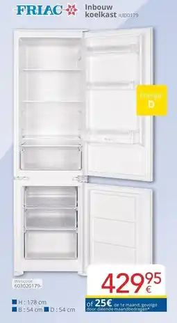 Eldi Inbouw koelkast aanbieding