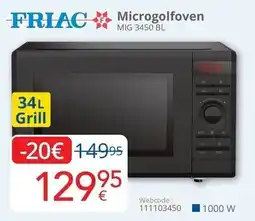 Eldi Microgolfoven MIG 3450 BL aanbieding