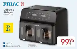 Eldi Dubbele Airfryer AIF 8017 GS aanbieding