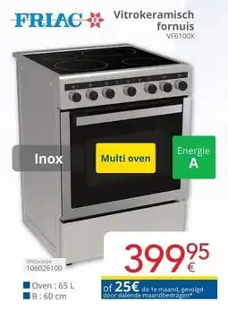 Eldi Vitrokeramisch fornuis aanbieding