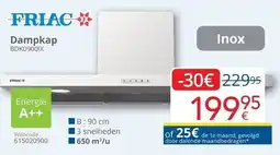 Eldi Dampkap BDK0900IX aanbieding