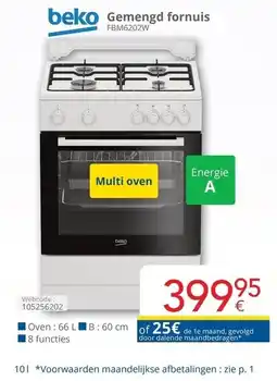 Eldi Gemensgd fornuis aanbieding