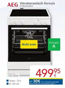 Eldi Vitrokeramisch fornuis aanbieding