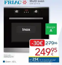 Eldi Multi oven IOM 5219 IX aanbieding