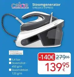 Eldi Stoomgenerator SV8020CO EXPRESS aanbieding