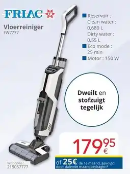 Eldi Vloerreiniger Fw7777 aanbieding