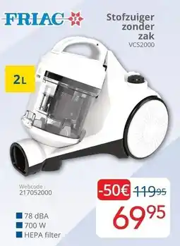 Eldi Stofzuiger zonder zak aanbieding