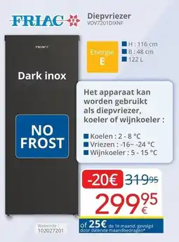 Eldi Diepvriezer aanbieding