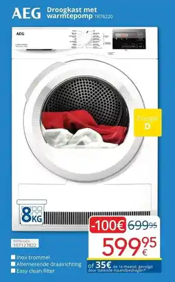 Eldi Droogkast met warmtepomp aanbieding
