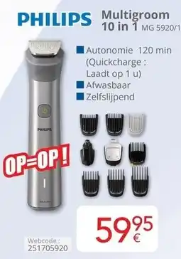 Eldi Philips multigroom 10 in 1 aanbieding