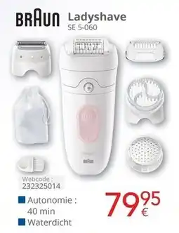 Eldi Braun ladyshave se 5-060 aanbieding