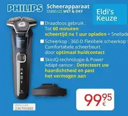 Eldi Scheerapparaat S5885/25 WET & DRY aanbieding