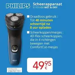 Eldi Scheerapparaat S1151/00 Wet & Dry aanbieding